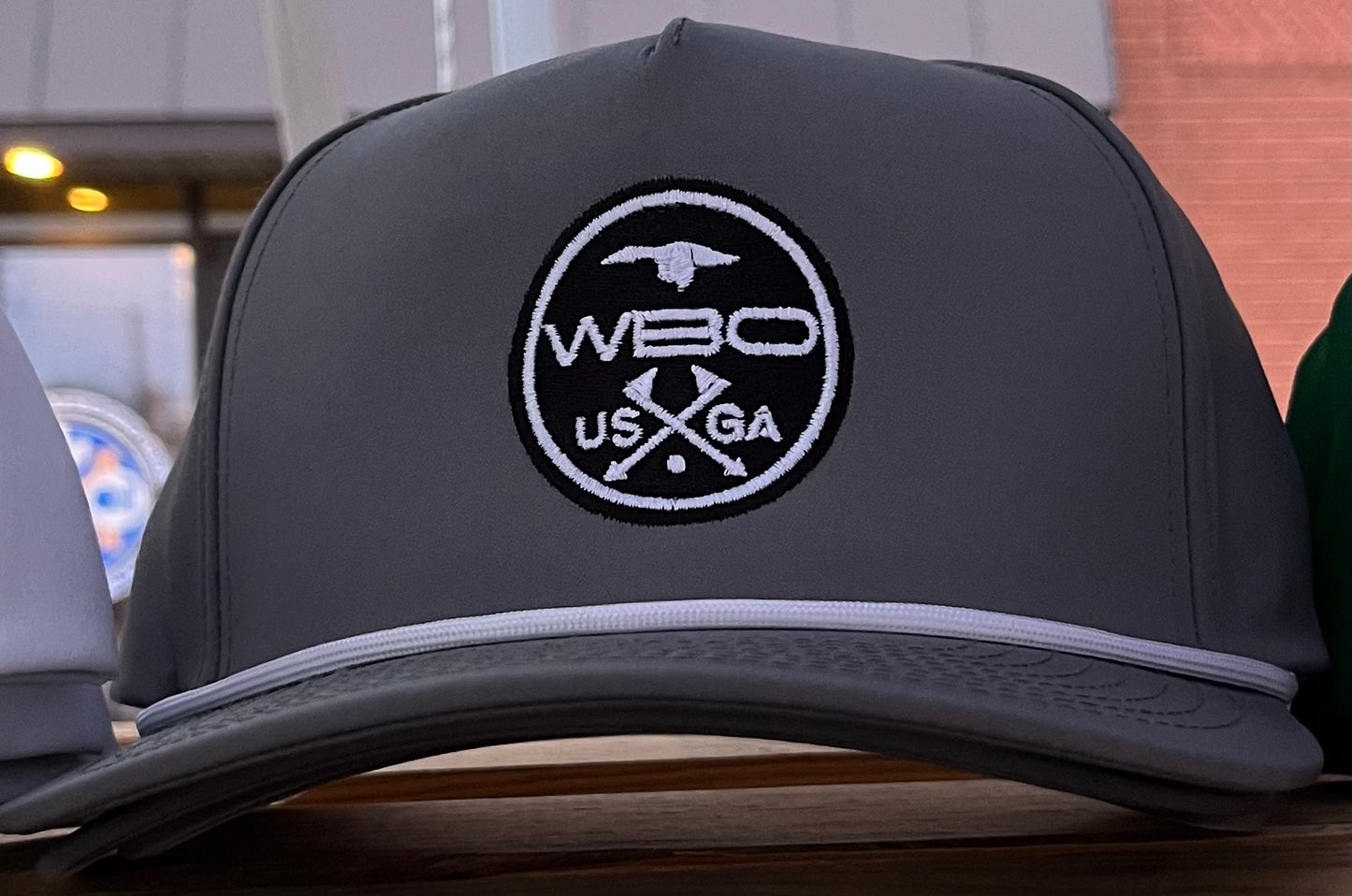 Grey/White Rope WBO Golf Hat