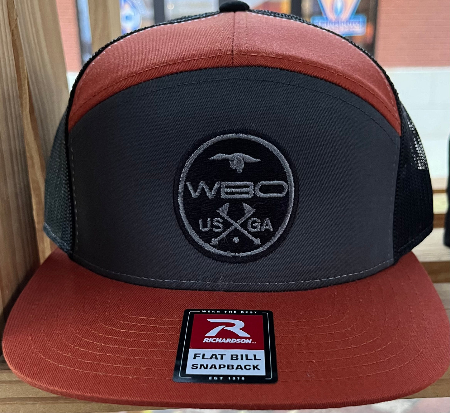 Burnt Orange/Grey WBO Golf Hat