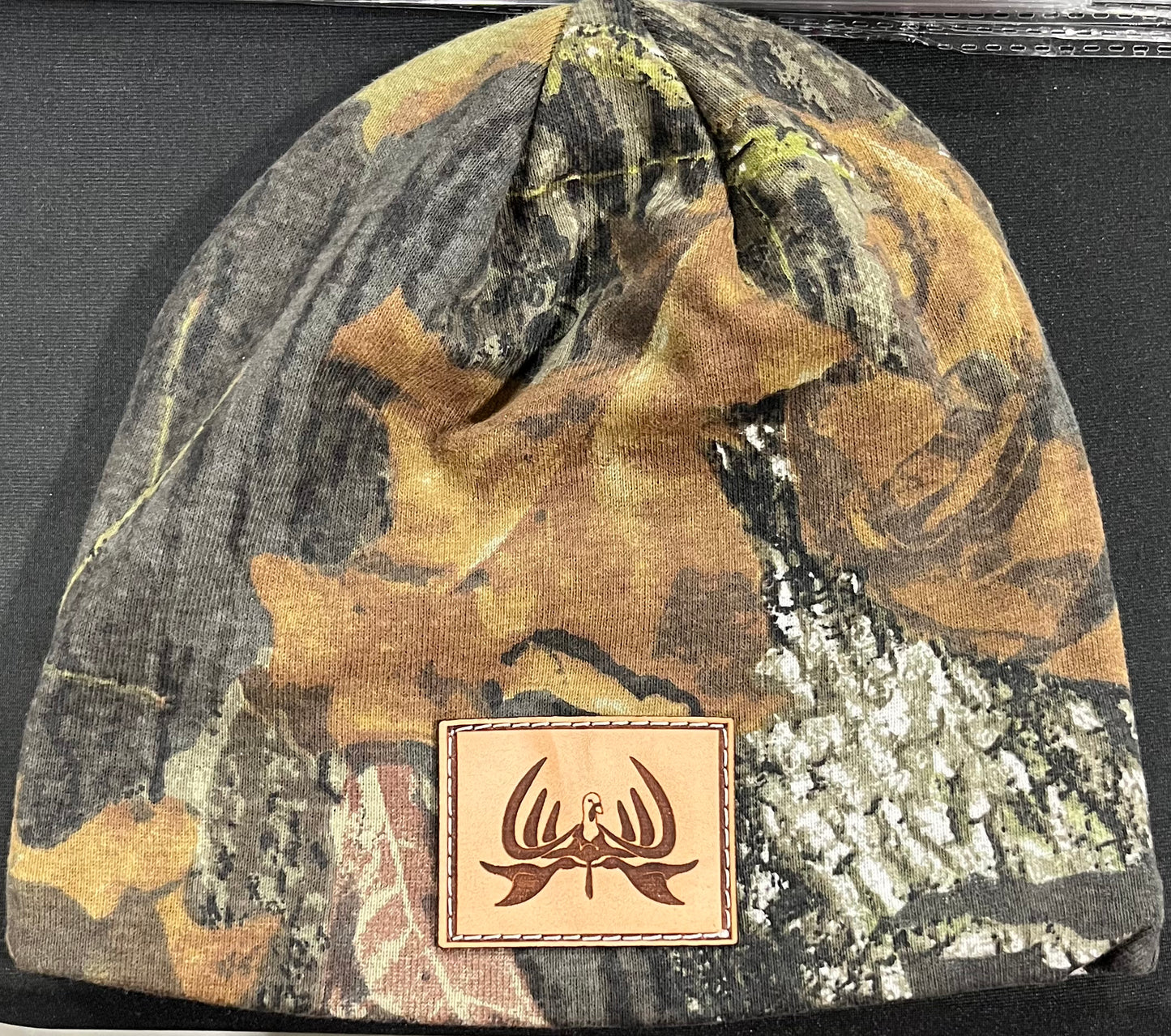 8" Breakup Camo Logo Beanie