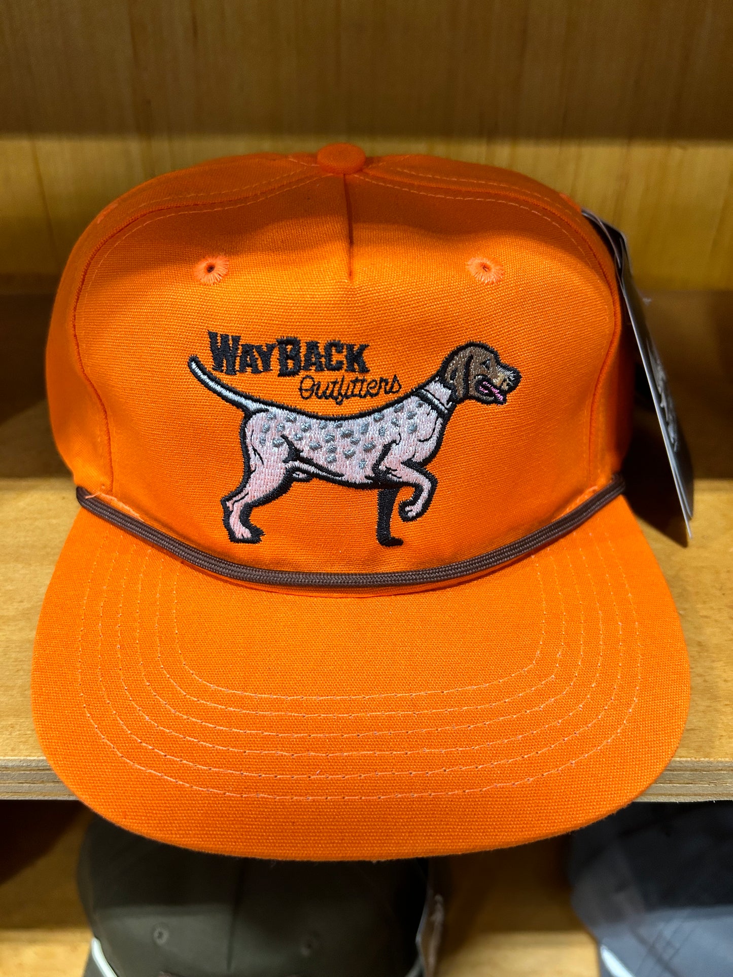 Blaze Orange/Brown Embroidered Pointer