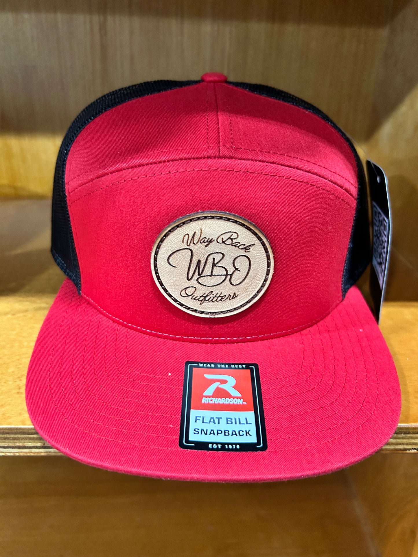 Red/black 7-panel WBO Patch