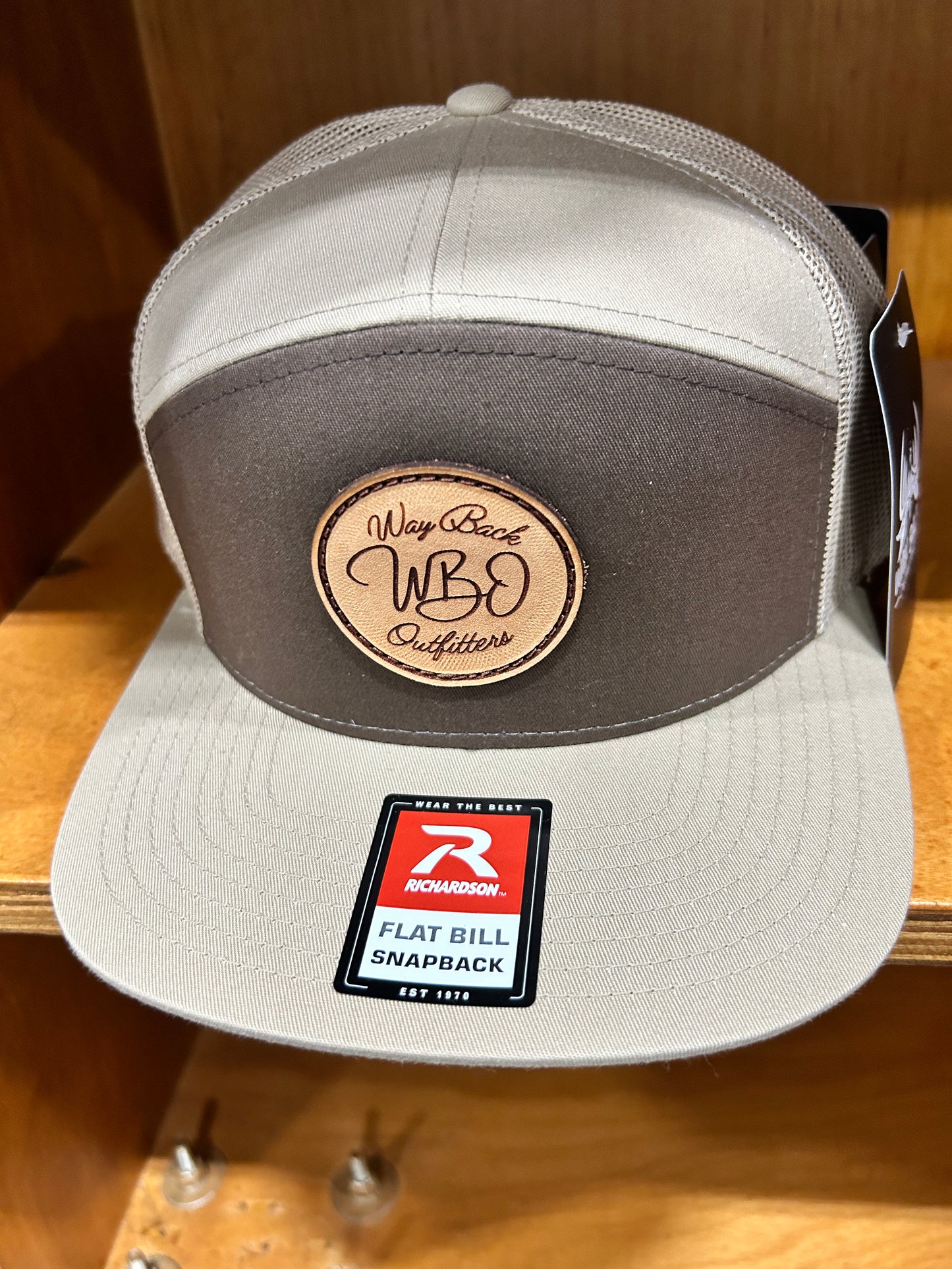 Khaki/Brown 7-panel WBO patch