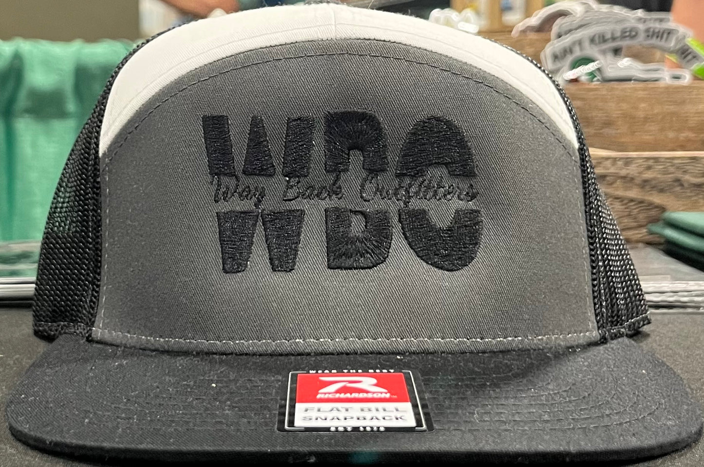 Black/Charcoal/White WBO Embroidered